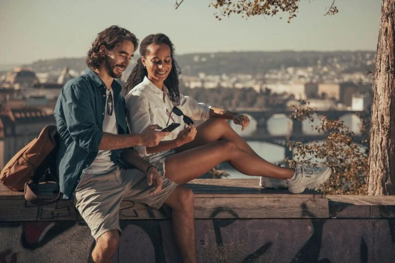 Sending family updates on their trip and stay with Verdi Hotels