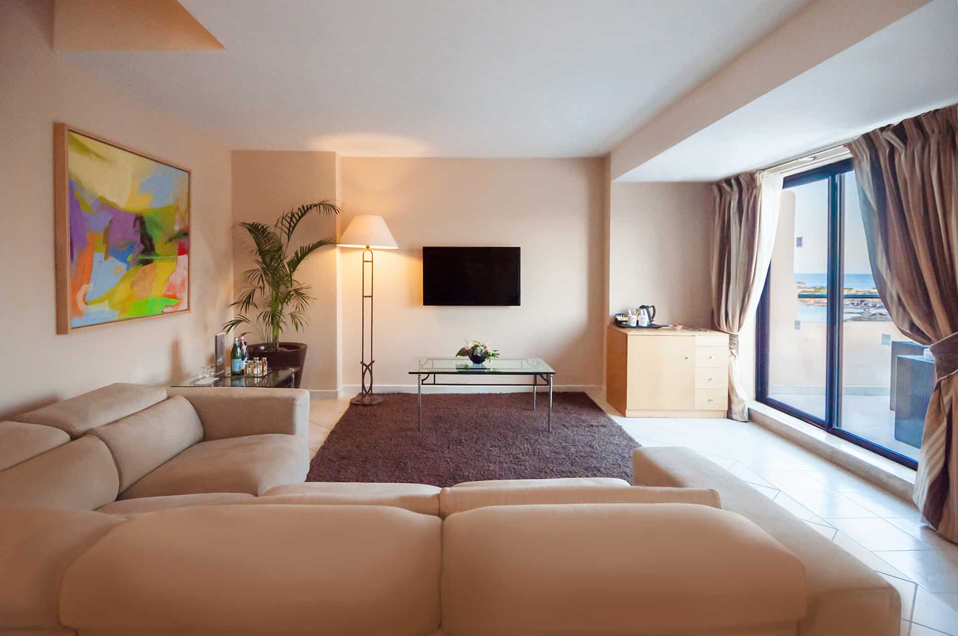 Deluxe Seaview Suite at Verdi St George's Bay Marina